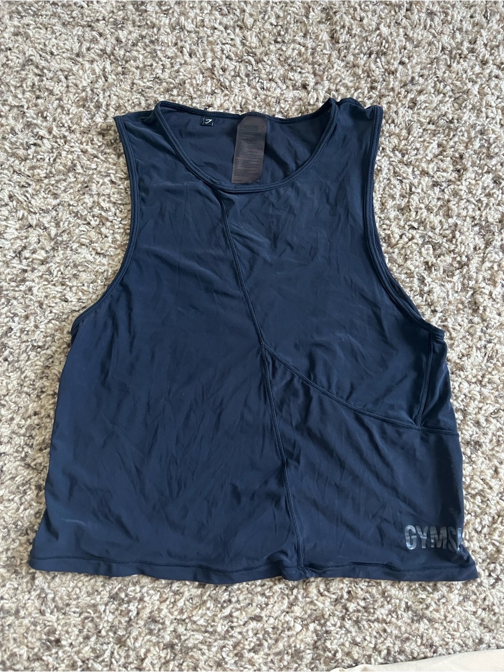 Gymshark Black Muscle Tank